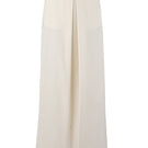 UR A Cornelia Maxi Skirt in Egg color, flowing fabric, high waist, stylish design, shown on model.