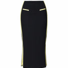 Jenny K Tran Clevedon midi skirt in lightweight fabric, featuring a flowy design and versatile length for casual or dressy wear.
