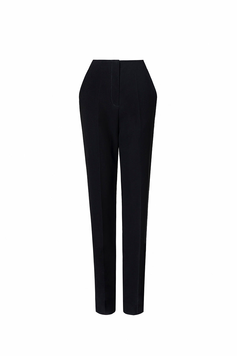 Jenny K Tran Clinton pants showing a stylish pair of tailored pants with a clean fit and classic design.