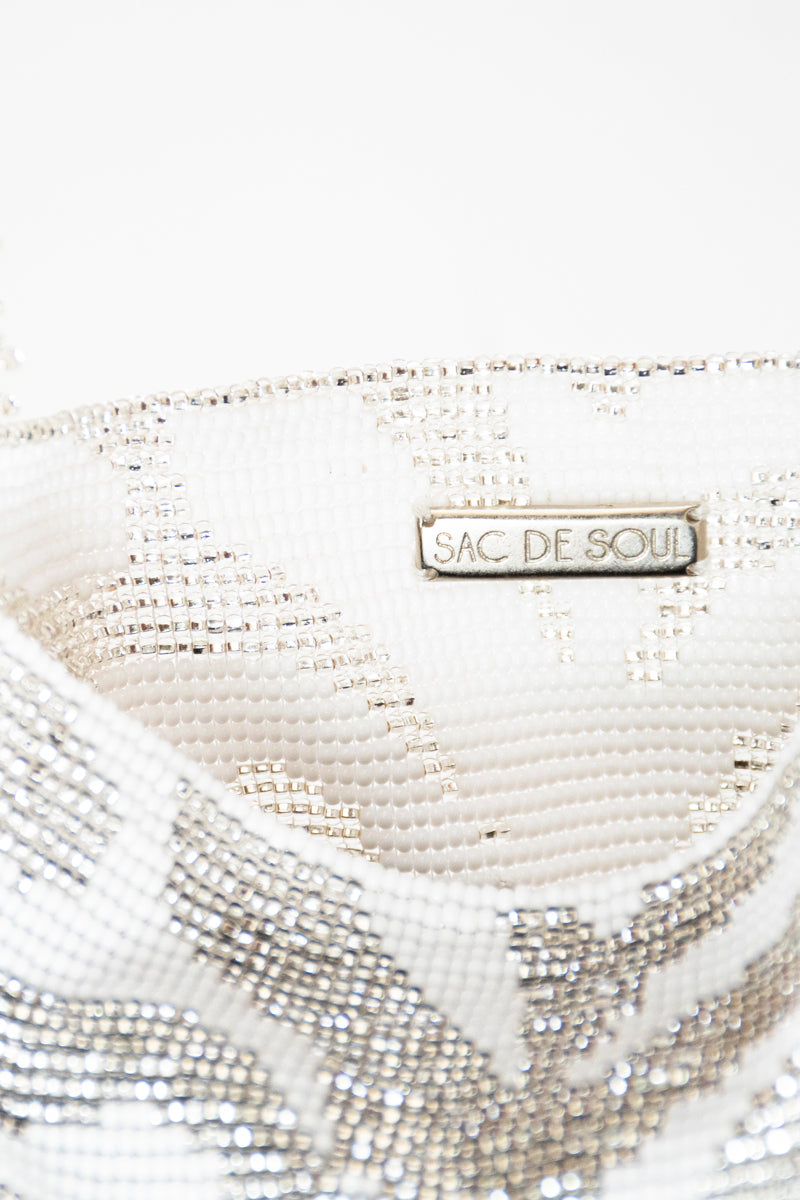 CLASH OF PRINTS IN ZEBRA WHITE AND SILVER - CULT MIA