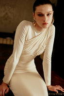 Gigii's COMO dress maxi dress with flowing fabric and elegant design, perfect for summer or casual occasions.