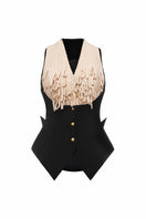 Jenny K Tran Cornwall jacket, stylish top with a tailored fit, featuring a button-up front and collar, shown in a neutral fabric.