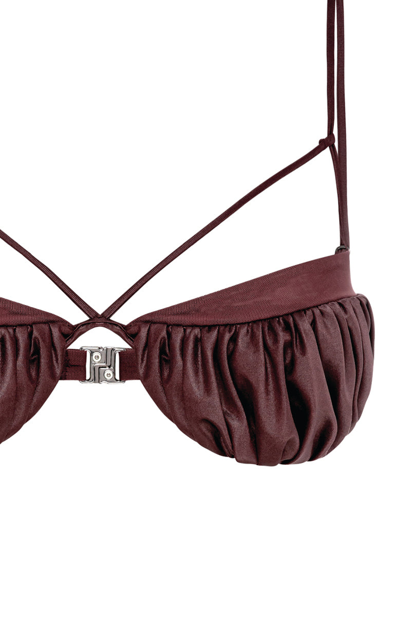 HYBRID CUT-OUT TRIANGLE BIKINI TOP - CULT MIA