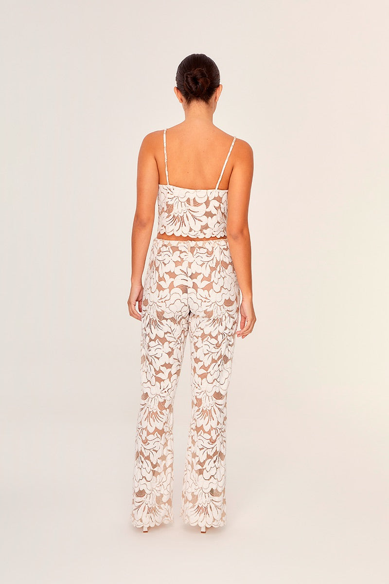 CREME CAMISOLE CROP - CULT MIA