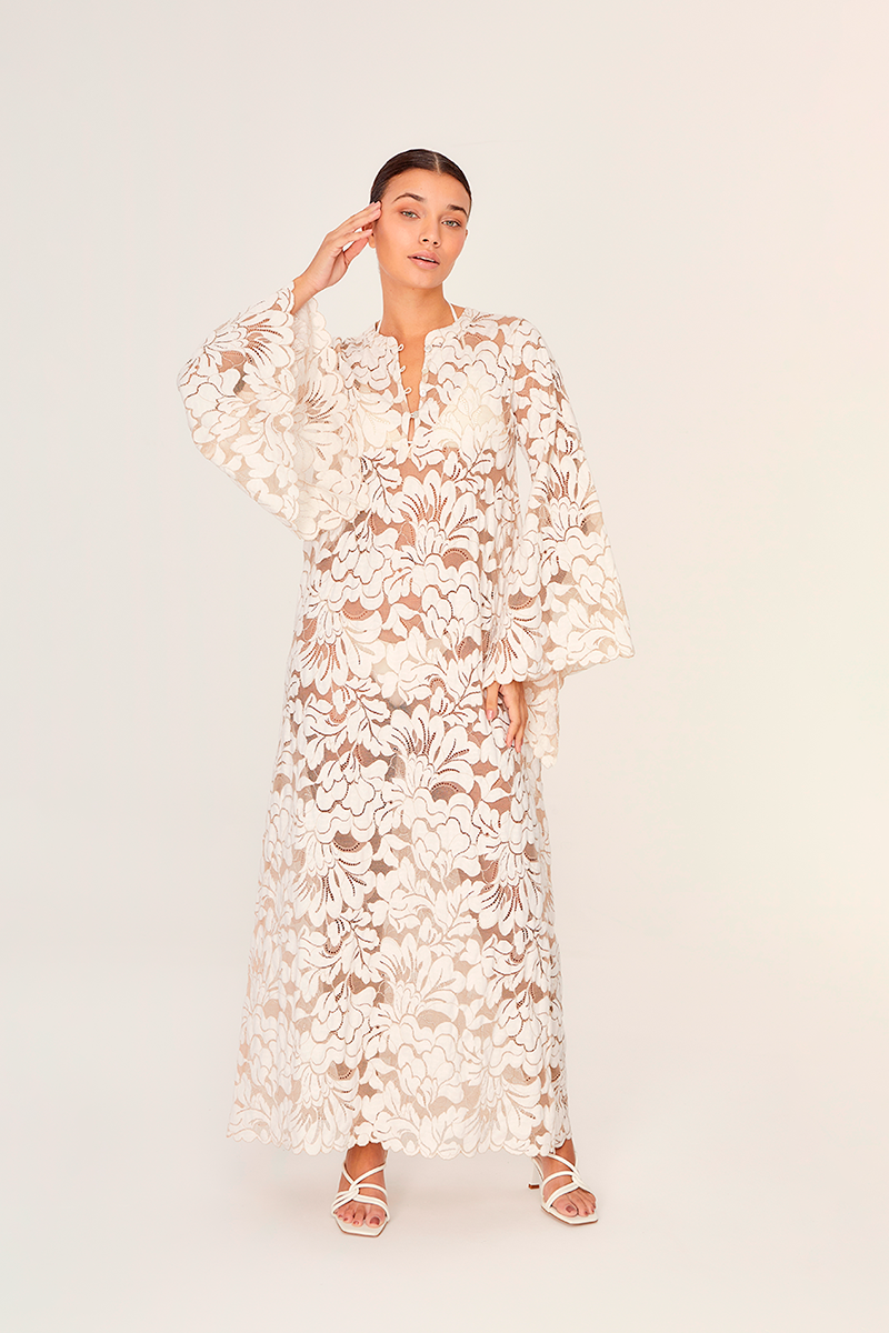 LONG TUNIC IN CREAM - CULT MIA