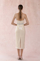 HACCHIC COUTURE Crystal Beltly Sequin Dress gown featuring shimmering sequins and elegant design, perfect for formal occasions.