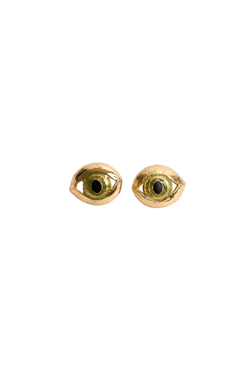 Sara & Flora MIDI cat eye earrings featuring sleek, elongated cat eye design in vibrant colors for a stylish accessory.