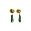 Sara & Flora CAT Drop Earrings, stylish earrings with cat-themed design, featuring delicate metal drop details.