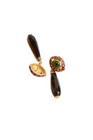 Sara & Flora terracotta cat drop earrings featuring handcrafted feline-shaped design on lightweight earrings.