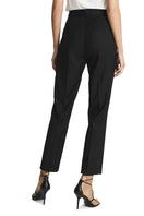 SemSem Camille cigarette pants in black, shown from the back, featuring a fitted silhouette and sleek waistband.