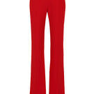 Red SemSem Camille pant with flat front, stylish and comfortable women's pants shown from a front view.