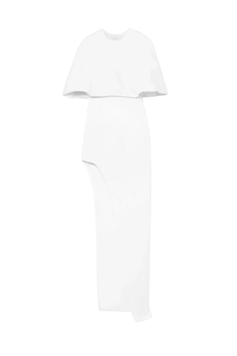 CAPE EFFECT ASYMMETRIC CREPE TUNIC - CULT MIA