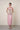 BROCADE OPEN BACK DRESS IN PINK