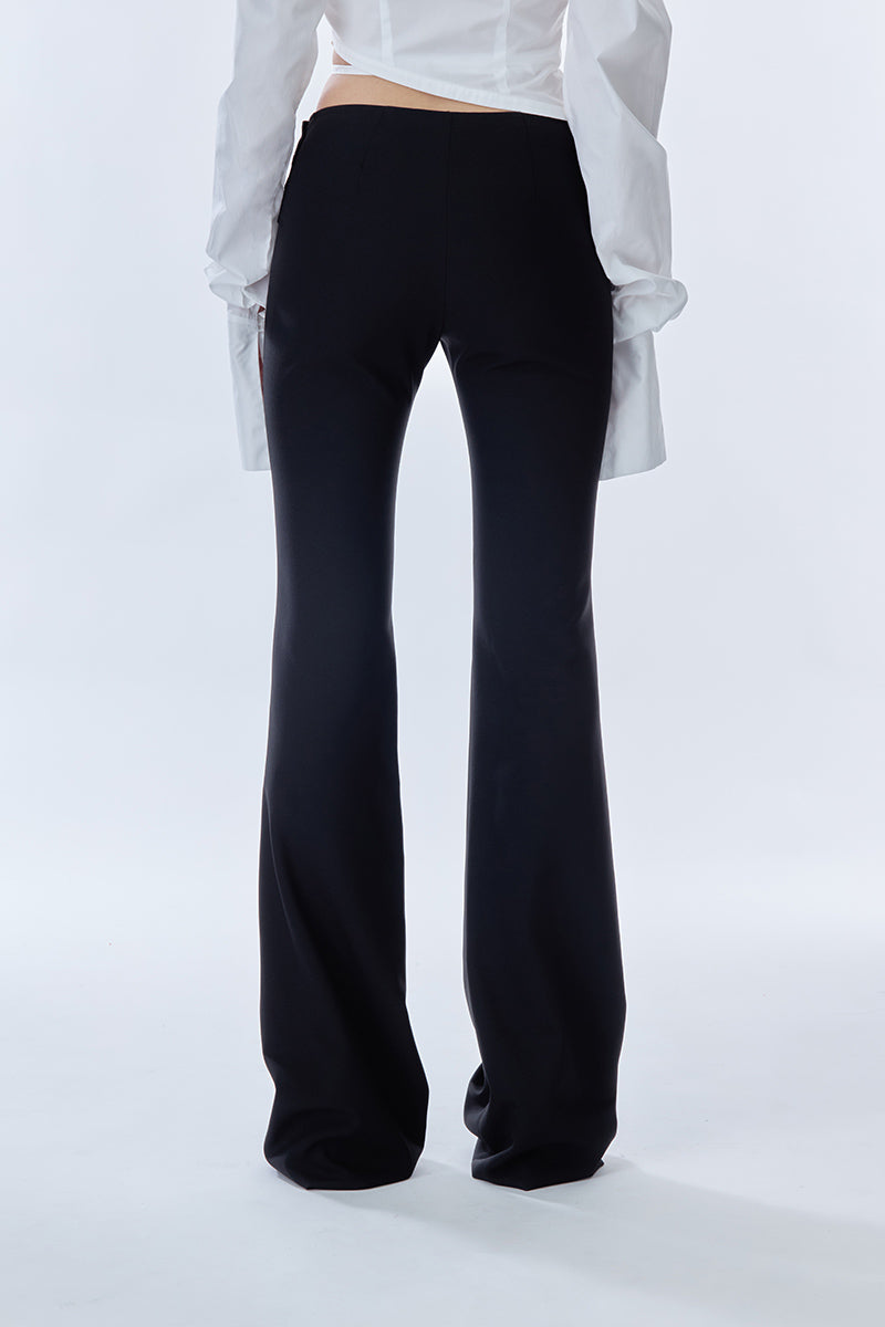 Black Carats Belt Pants by Stolen Stores featuring a stylish belt loop design and tailored fit for modern fashion.