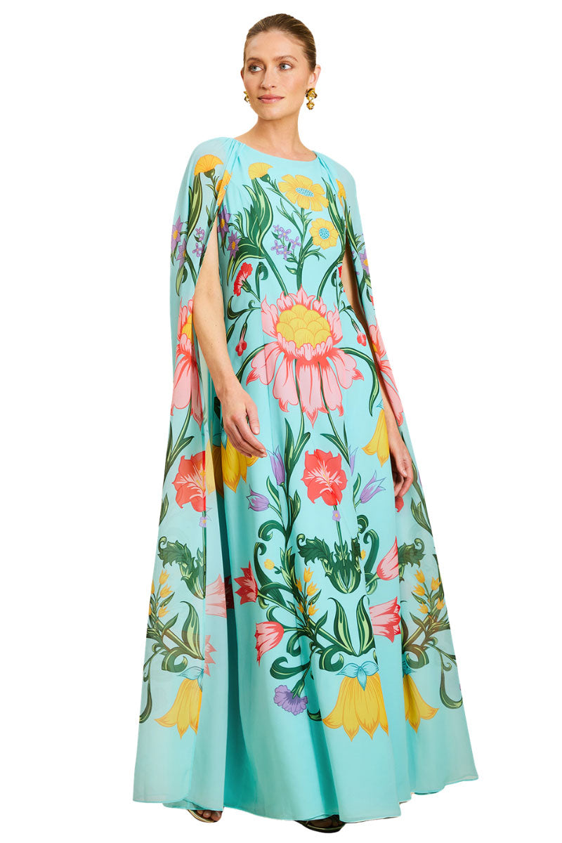 cartagena maxi dress Cartagena Cape Gown 4 / San Juan Garden