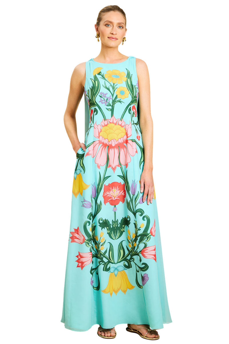 cartagena maxi dress Cartagena Cape Gown 4 / San Juan Garden
