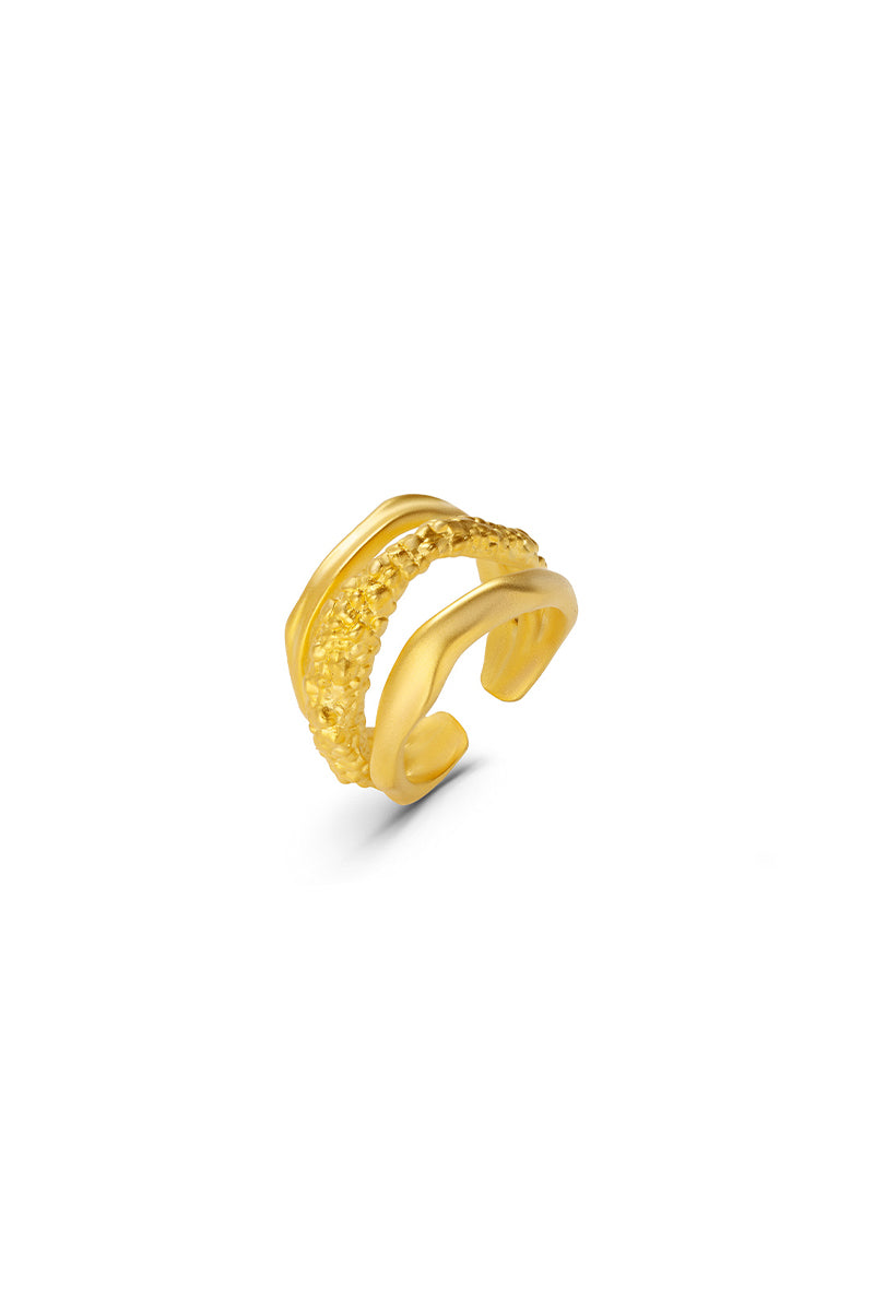 GOLD CASSANDRA STANDARD RING - CULT MIA