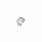 Silver Cassandra pinky ring by Jude Benhalim featuring a sleek, minimalist design with a polished finish.