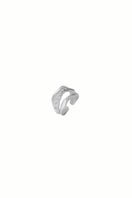 Silver Cassandra pinky ring by Jude Benhalim featuring a sleek, minimalist design with a polished finish.