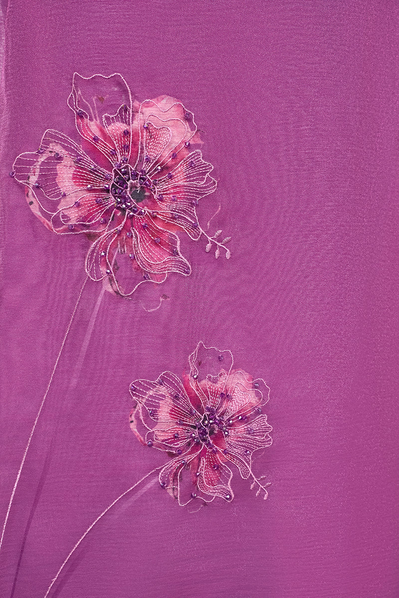 Purple midi skirt by EEGEN STUDIO, designed by SENNA SKIRT IN PURPLE, featuring a stylish, flowy fabric and elegant hemline.