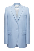 Sky blue co-ord set featuring a blazer and matching pants from MATTERS, styled for a chic and coordinated look.