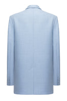 Sky blue co-ord set featuring a blazer from the MATTERS Clara collection, styled in a sleek, coordinated look.