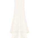 White classic fishtail maxi skirt by Stolen Stores, flowing fabric and fitted waist, full-length style perfect for elegant looks.