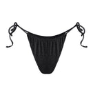 Black Claudia bikini bottom by Suncillo with sleek, minimal design and smooth fabric for a stylish swimwear look.