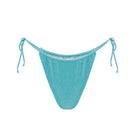 Turquoise Claudia bikini bottom by Suncillo featuring a stylish, seamless design and vibrant color for summer beachwear.