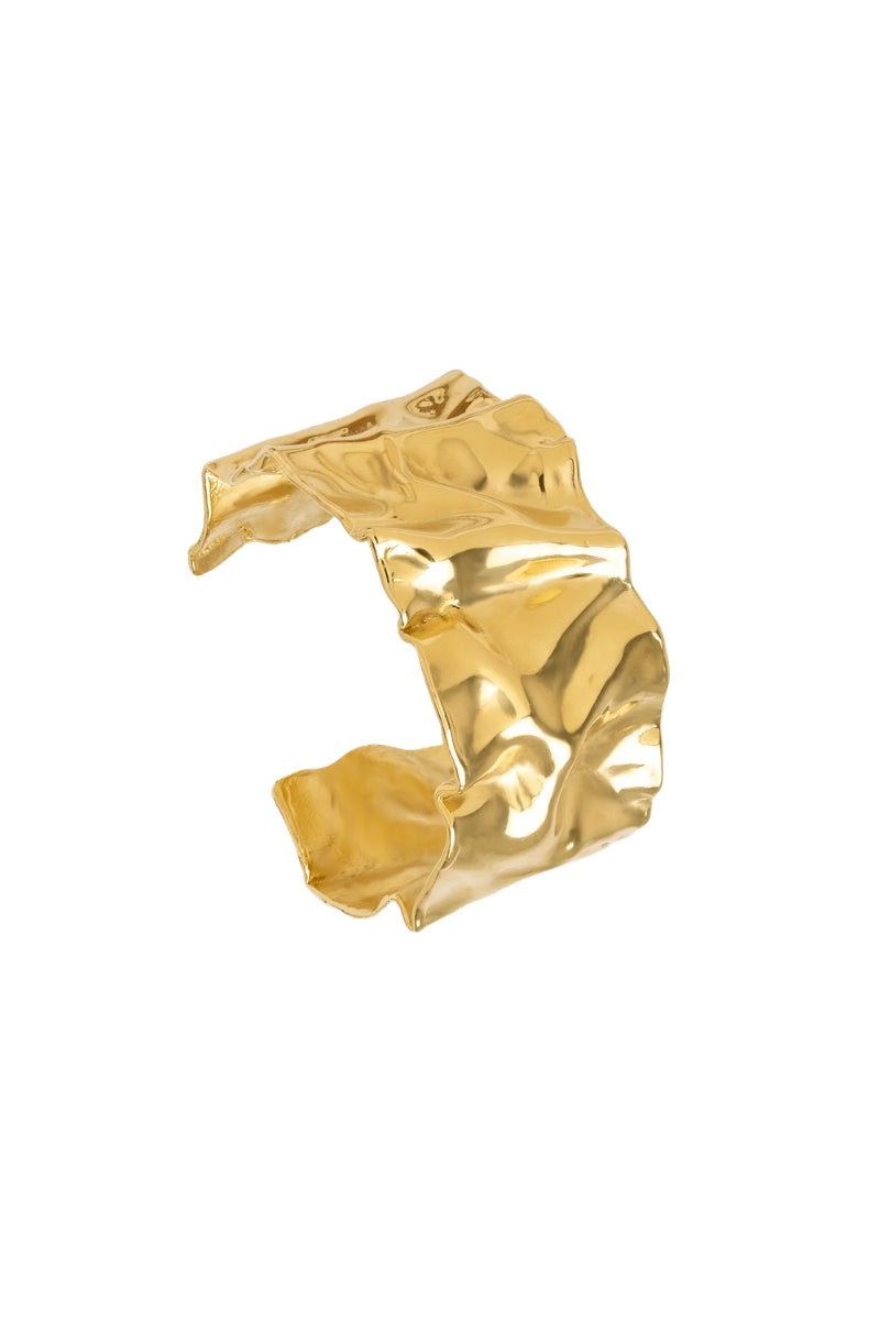 Gold-toned Clemence bracelet by Lavani Jewels featuring elegant design and adjustable chain, perfect for stylish wristwear.