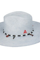 Ser Clues of the Sky hat featuring a wide brim and sky-inspired design, perfect for sun protection and stylish outdoor wear.