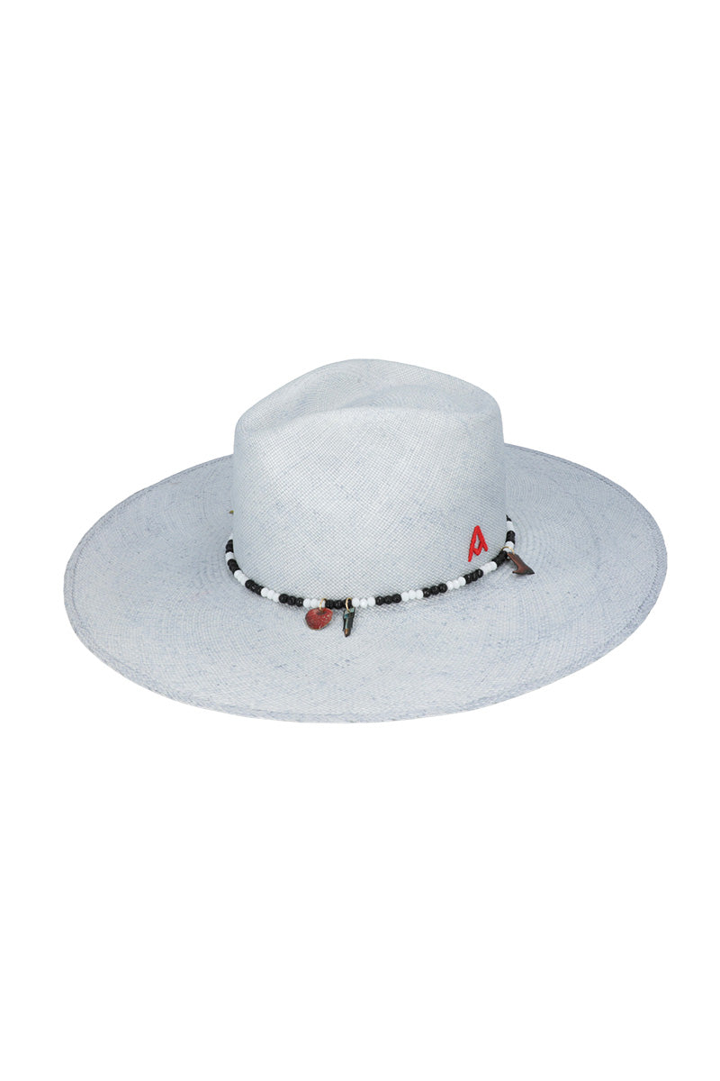 SER Clues of the Sky hat featuring a wide brim, stylish design, and sky-inspired pattern for fashionable sun protection.