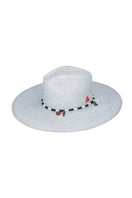 Ser Clues of the Sky hat featuring a wide brim and sky-themed design, perfect for sun protection and stylish outdoor wear.