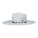 Ser Clues of the Sky hat with wide brim and sky-themed design, perfect for sun protection and stylish outdoor wear.