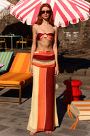 Baobab NALA bikini top in terracotta rosata, featuring adjustable straps and a stylish, vibrant bikini style for summer wear.