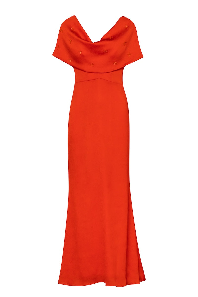 LORNA DRESS IN ARCHER