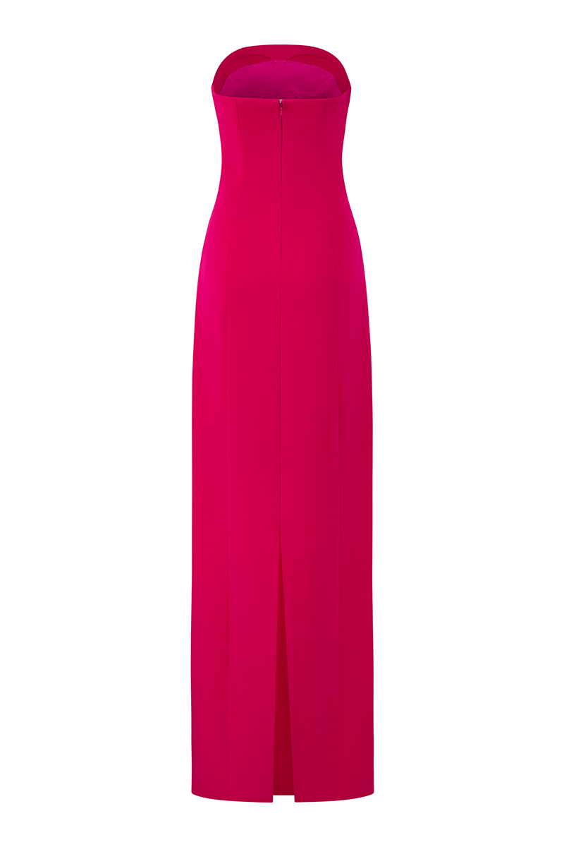 ORCHID STRAPLESS STRAIGHT DRESS - CULT MIA