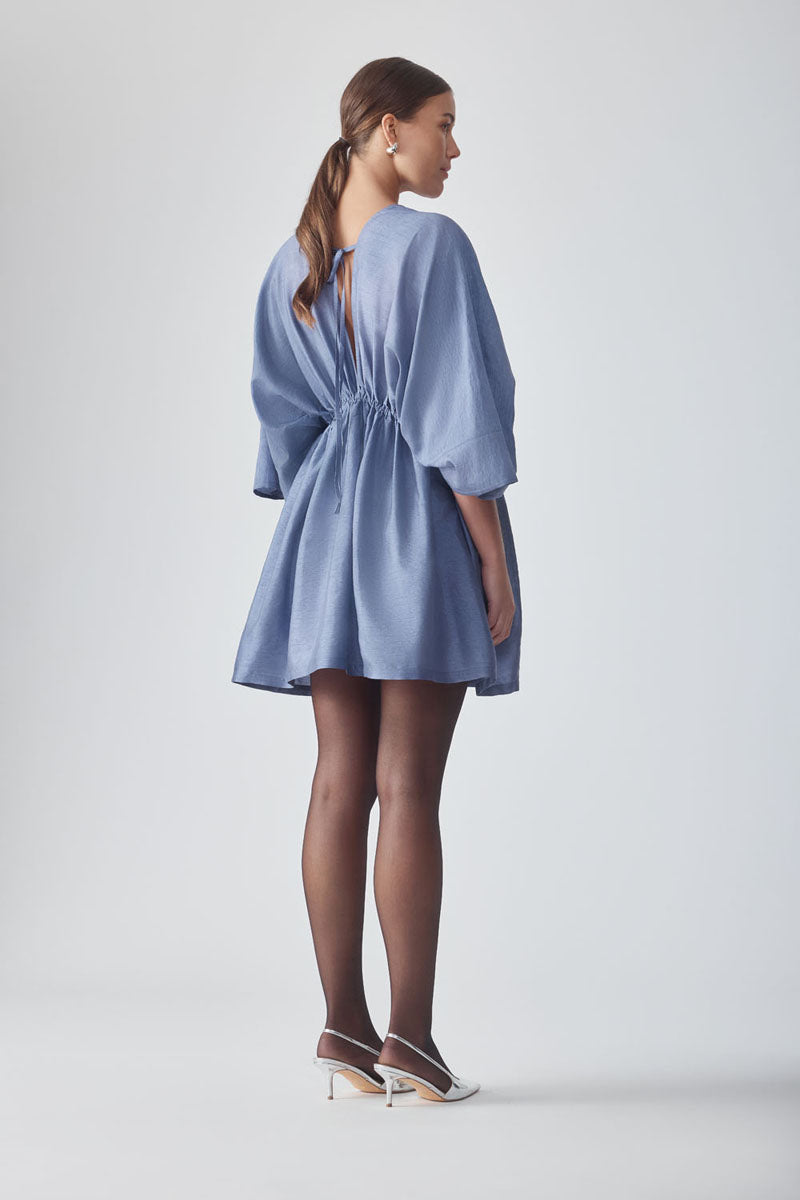 periwinkle mini dress Cut-Out A-Line in Blue - L this Mini Party Dress is perfect for cocktail parties Lilac Palms Mini Dress in