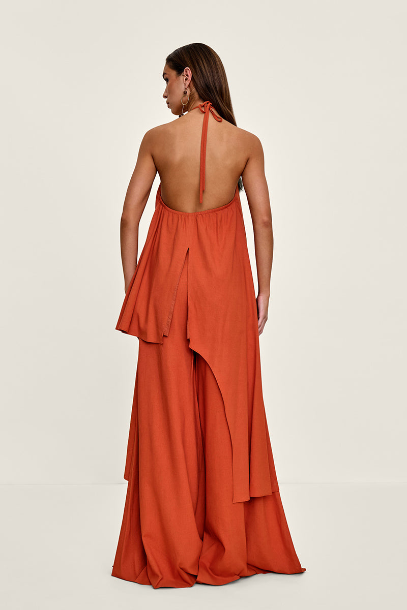 NATA TOP IN RED CORAL - CULT MIA