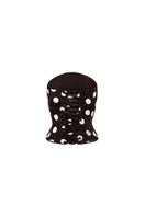 Scarlett Gasque Gemma Corset top with structured black fabric and lace-up back detail, showcasing a stylish and fitted design.