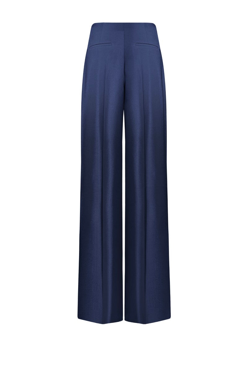 LEKIEU Palermo pants in midnight blue, tailored fit with belt loops and side pockets, casual stylish pants for everyday wear.