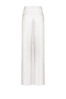 White LEKIEU CAEN pants shown in a stylish, casual fit with a smooth fabric finish.