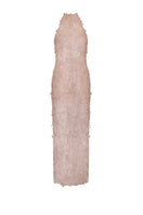 Pink Verona gown by Lekieu, elegant evening dress with flowing fabric and detailed design, perfect for formal occasions.