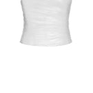 LEKIEU Rome white corset top, stylish and fitted, shown in a close-up image highlighting the structured design and fabric texture.