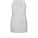 White Bologna top by Lekieu featuring a stylish, lightweight design perfect for casual or dressy occasions.