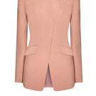 LEKIEU Perugia orange jacket, stylish outerwear with a modern fit, shown on a mannequin with a casual urban background.