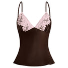 Scarlett Gasque JAYNE camisole in chocolate plum, stylish sleeveless top with soft fabric and delicate straps, on a plain background.