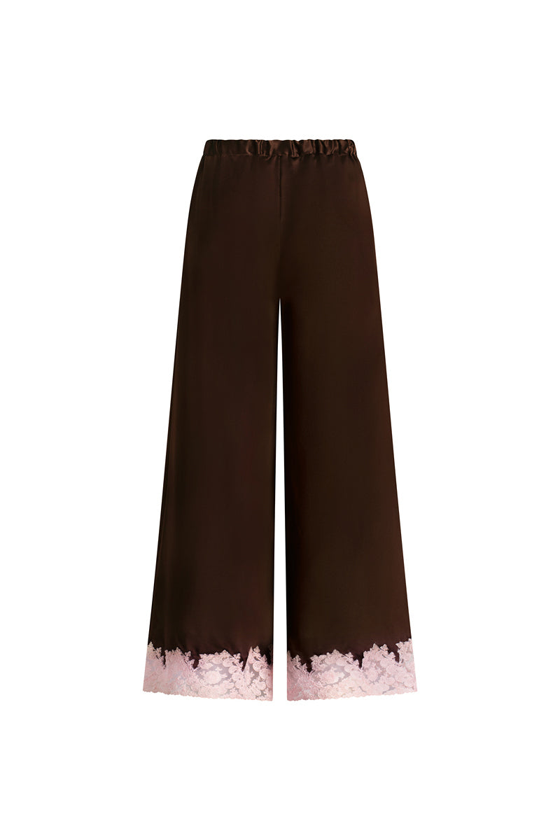 Scarlett Gasque JAYNE pants in chocolate plum color, stylish and comfortable women's pants with a relaxed fit.