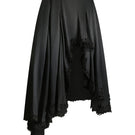 Black midi skirt by Scarlett Gasque featuring a sleek, tailored design and a comfortable fit, perfect for versatile styling.