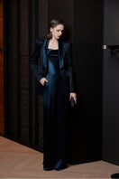 LEKIEU Palermo pants in midnight blue, stylish and comfortable, featuring a tailored fit and classic design.